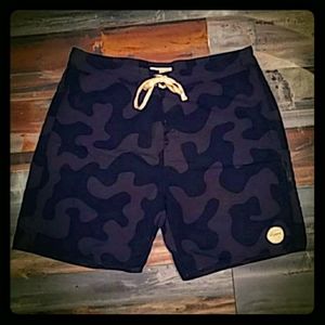 SATURDAYS NYC Surf Board Shorts Camo jcrew 33"